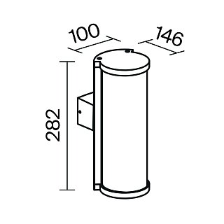 Настенный светильник (бра) Conf E27x1 15Вт IP 54