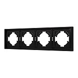 Рамка пластиковая FRM-TENDO-SFPL-4-BK (Arlight, -)