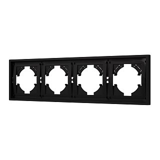 Рамка пластиковая FRM-TENDO-SFPL-4-BK (Arlight, -)