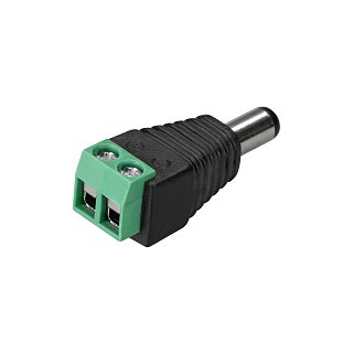 Коннектор Terminal-MONO-2pin-M (Jack 5.5) (Arlight, Пластик)