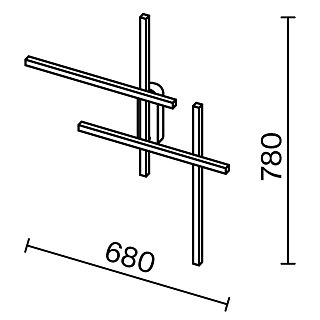 Настенный светильник (бра) Halo 3000-4000К 24Вт