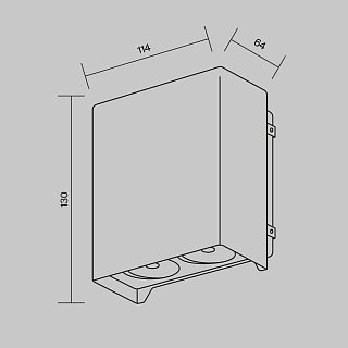 Настенный светильник (бра) Shell 3000K 15Вт IP 54