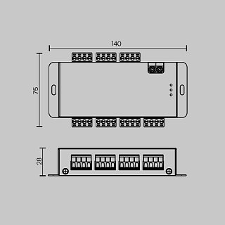 Усилитель сигнала SPI 6 канальный