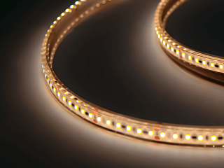 Светодиодная лента 24 В, тёплый белый, IP68, 9,6 Вт/м, SMD2835, TPU, для бассейнов (стойкая к хлору), SWG-2P120TPU-24-9.6-WW-68