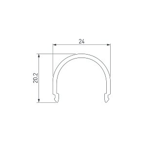 Экран G-L прозрачный для PLS-GIP (Arlight, Пластик)