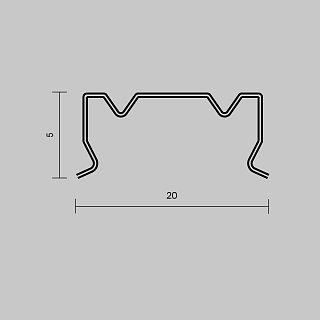 Комплект креплений (для профиля 18×06) 4 шт., ALM-1806-MT 642076