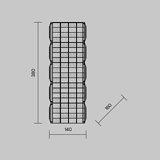 Настенный светильник (бра) Castello 3000К 20Вт