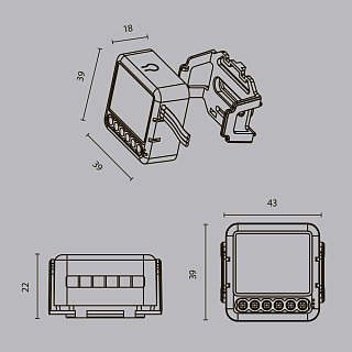 W-Fi выключатель четырехканальный MD004