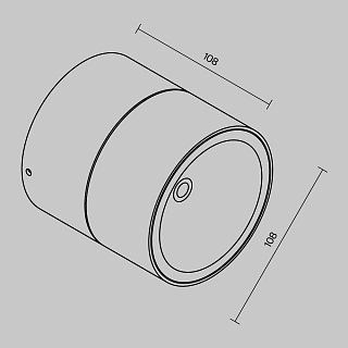 Потолочный светильник Spin 3000К 12Вт IP 54