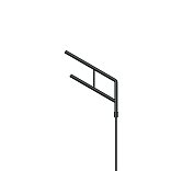 Кронштейн OXOR-SG2-1000x76-L1000 BLACK (Arlight, Сталь)