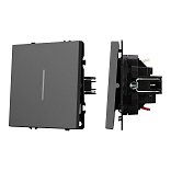 Механизм выключателя одноклавишный проходной LED SWT-NOBE-MKP1-SFPL-L-GR (230V, 10A) (Arlight, -)