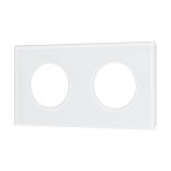 Рамка стеклянная FRM-GLARE-GC-2-WH (Arlight, -)