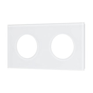 Рамка стеклянная FRM-GLARE-GC-2-WH (Arlight, -)