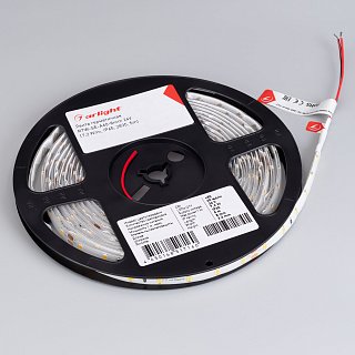 Светодиодная лента герметичная RTW-SE-A60-8mm 24V White6000 (7.2 W/m, IP65, 2835, 5m) (Arlight, 7.2 Вт/м, IP65)