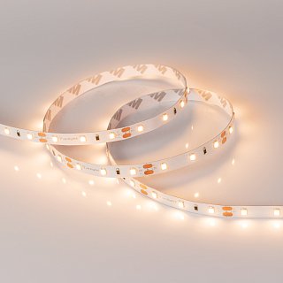 Светодиодная лента RT-A60-8mm 12V Warm3000 CRI98 (7.2 W/m, IP20, 2835, 5m) (Arlight, Открытый)