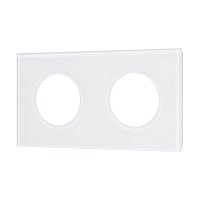 Рамка стеклянная FRM-GLARE-GC-2-WH (Arlight, -)