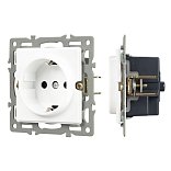 Механизм электрической розетки SCT-GP-MEU-PL-WH (250V, 16A) (Arlight, -)