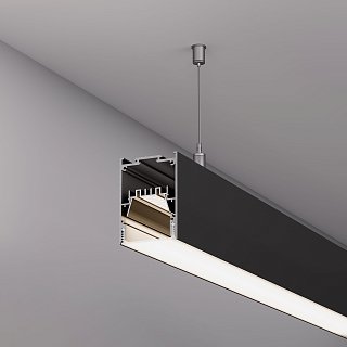 Профиль IP-LINE-5475-2000 BLACK (Arlight, Алюминий)