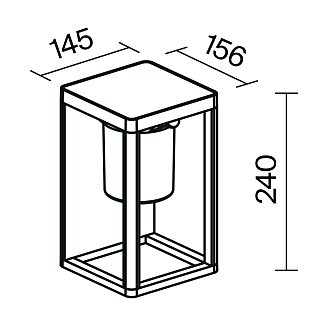 Настенный светильник (бра) Shatter 3000K 2Вт IP 54