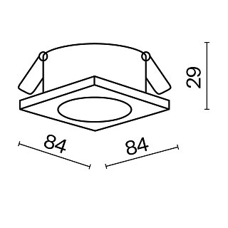 Встраиваемый светильник Stark GU10 1x10Вт IP 65