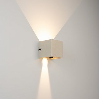 Светильник LGD-PERAN-WALL-S120x120-6W Warm3000 (WH, 0-80 deg, 230V) (Arlight, IP65 Бетон, 3 года)