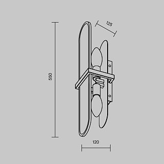 Настенный светильник (бра) Marmo E14х2