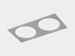 Рамка двойная для серии COMBO 1 квадратная, белая, COMBO-1S2-WH