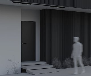 Уличный трековый светильник Basis Exility IP 4000К 24Вт 120° черный