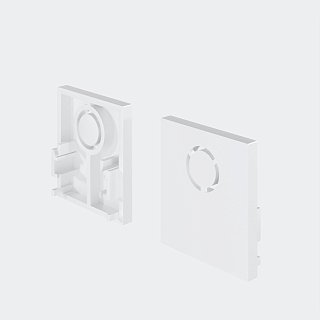 Заглушки для накладного низкопрофильного шинопровода Exility 2шт.