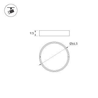 Фильтр LGD-ARTIFACT-WALLWASH-R65 (WH) (Arlight, Металл)