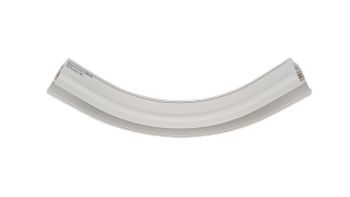 Коннектор радиусный внутренний для встраиваемого глубокого шинопровода под гипсокартон, Белый, SY-LINK-CNT1-R200WH