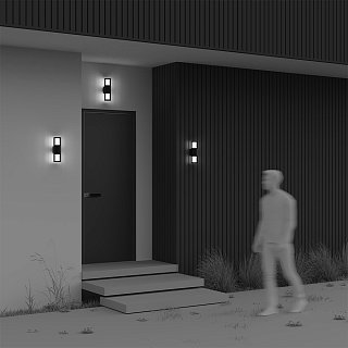 Настенный светильник (бра) Alura E27х2 35 Вт IP 54