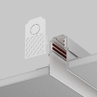 Заглушки к встраиваемому шинопроводу Exility 2 шт. белый