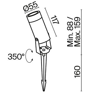 Ландшафтный светильник Bern 3000K 5Вт IP 65
