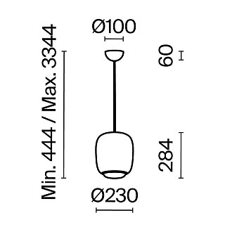 Подвесной светильник Brio 3000К 12Вт