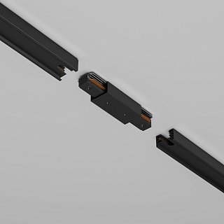 Прямой коннектор питания с вводом питания Unity черный