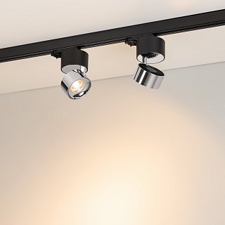 Светильник SP-PLURIO-TRACK-4TR-R77-9W Warm3000 (BK-CHR, 36 deg, 230V) (Arlight, IP20 Металл, 3 года)