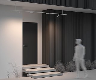 Жесткий подвес для уличной трековой системы Elasity IP