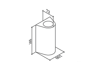 Светильник настенный JY ZIMA-2 черный, LW-A0148B-BL-WW