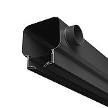 Диффузор с гексагональной сеткой, линейный, для натяжного потолка, черный, КСД тип 3