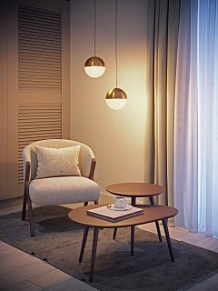 Светильник LGD-EMISFERO-TRACK-HANG-4TR-R150-11W Warm3000 (GD, 170 deg, 230V) (Arlight, IP20 Металл, 3 года)