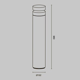 Ландшафтный светильник Betone 3000К 20Вт IP 65