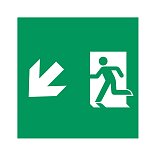 Пиктограмма EMGP-MARK-MA-LDOWN (Человек, Вниз-Влево) (Arlight, Пластик)