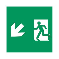 Пиктограмма EMGP-MARK-MA-LDOWN (Человек, Вниз-Влево) (Arlight, Пластик)