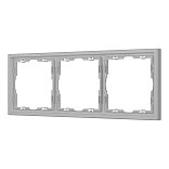 Рамка пластиковая FRM-NOBE-SFPL-3-IS (Arlight, Никель)