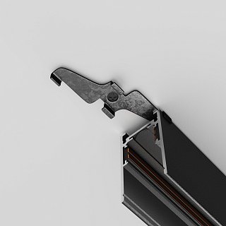 Фиксатор для накладного монтажа Exility черный, 2шт