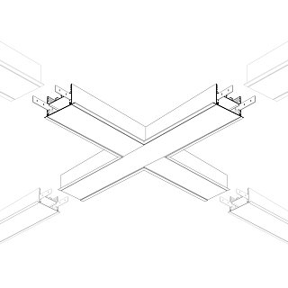 Крестовина SL-LINIA65-F (Arlight, Металл)