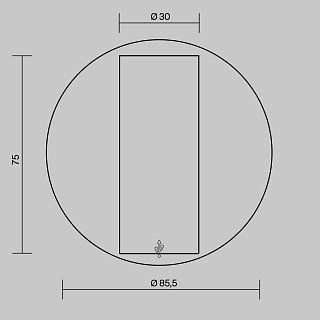 Настенный светильник (бра) Twist 3000K 3Вт IP 20