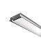 Алюминиевый профиль встраиваемый с накладным фланцем 30x6 (Серебро, 2 м), ALM-3006-S-2M 632018