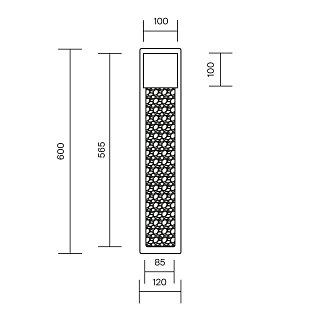 Настенный светильник (бра) Golthic 3000К 30Вт